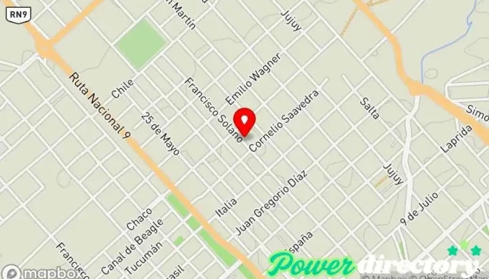 mapa de Panaderia DIAZ SAMUEL Panadería en Termas de Río Hondo