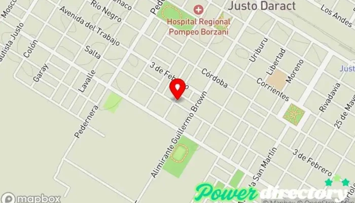 mapa de Panadería el negro Panadería en Justo Daract