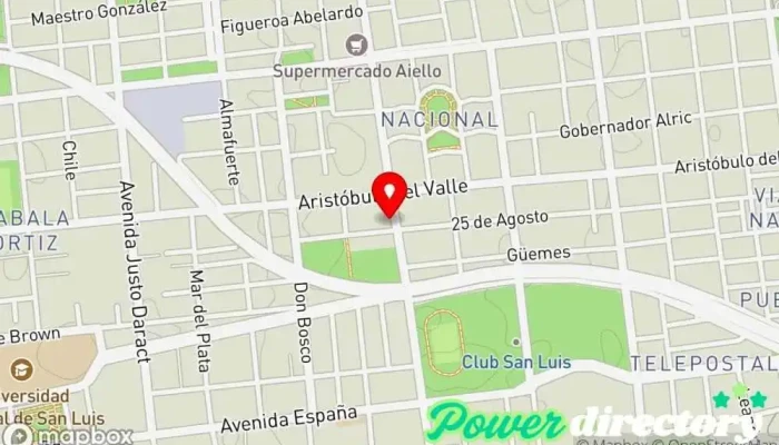 mapa de Panadería El Sabor De Lo Artesanal Panadería en San Luis