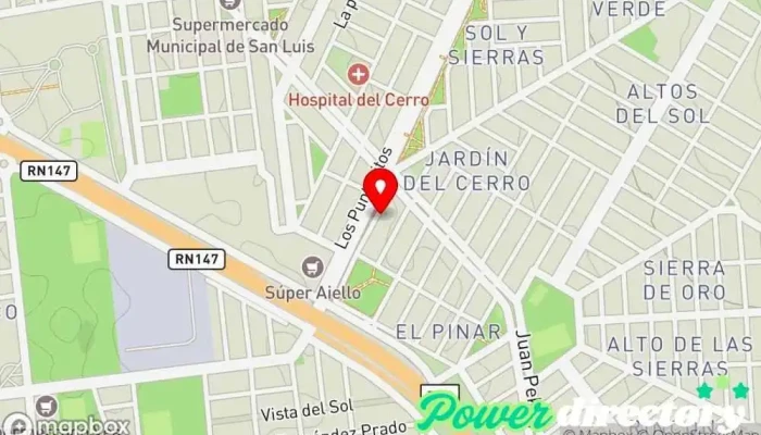 mapa de Panaderia La Boutique del Pan Panadería en San Luis