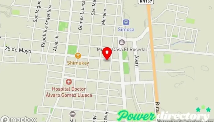 mapa de Panadería La Espiga de Oro La Melucha Panadería en Simoca