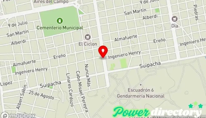 mapa de Panadería La Esquina Panadería, Librería, Tienda de fiambres, Tienda general en Concepción del Uruguay