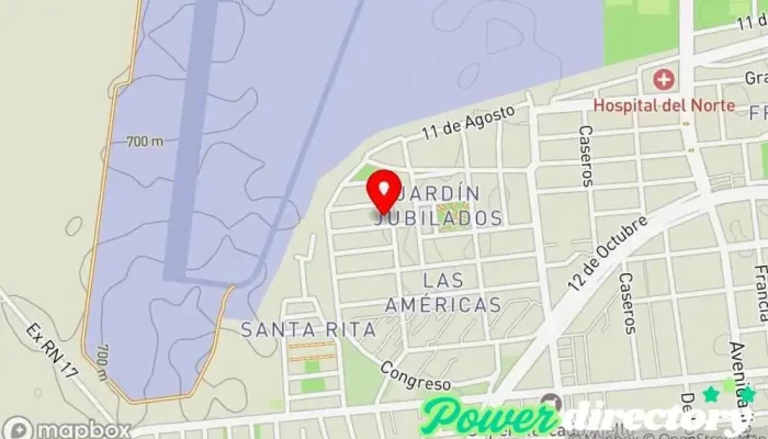 mapa de Panadería Las Américas Panadería en San Luis