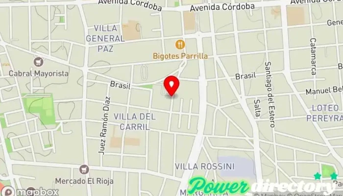 mapa de Panadería Las Heras Panadería en San Juan