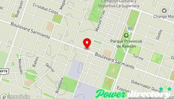 mapa de Panaderia leonor Panadería en Rawson