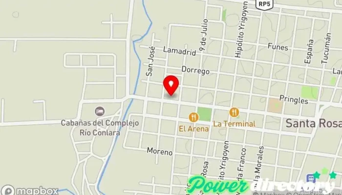 mapa de Panaderia LOS PIPOS Panadería en Santa Rosa del Conlara