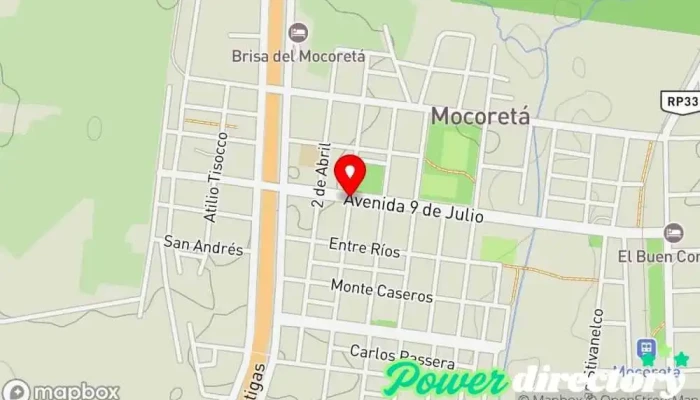 mapa de Panaderia Los Trigales Mocoreta Panadería en Mocoreta