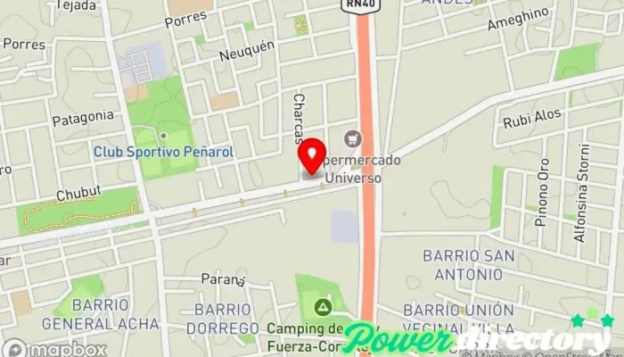 mapa de Panadería San José Panadería en Chimbas