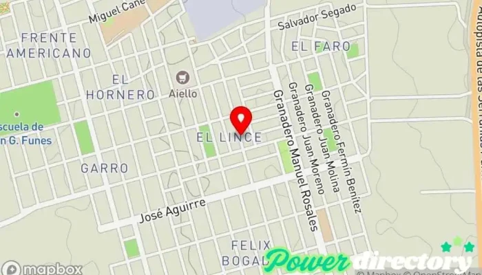 mapa de Panadería Santa María Panadería en San Luis