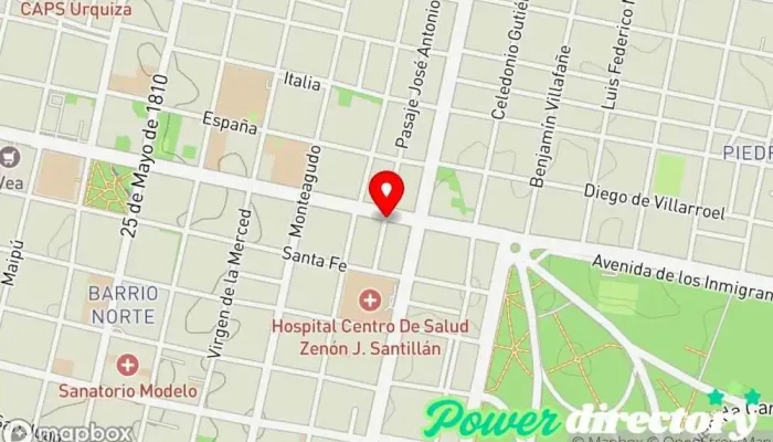 mapa de Panadería Sarmiento Panadería en San Miguel de Tucumán