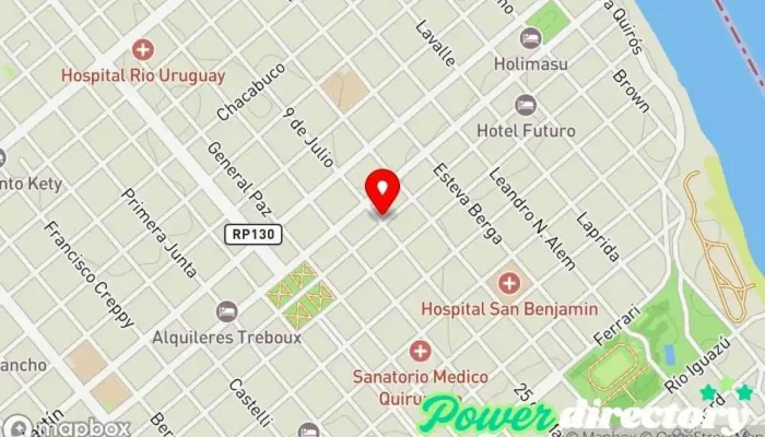 mapa de Panadería y Confitería 