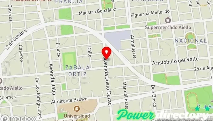 mapa de Panaderia y Confiteria La Victoria Panadería en San Luis