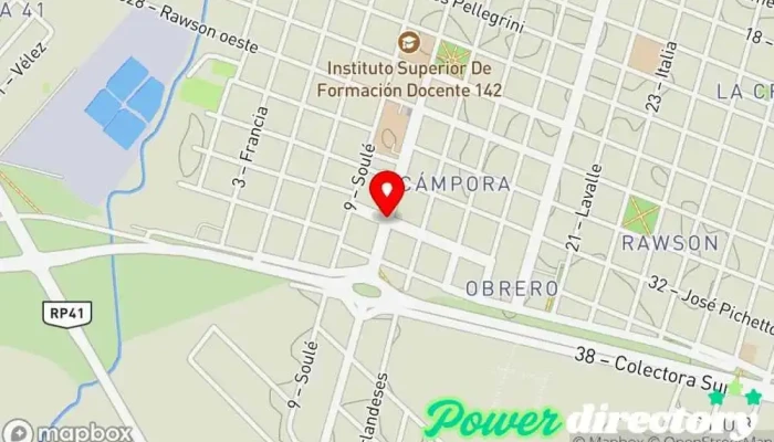 mapa de Panaderia y Confiteria San Martín Panadería en San Andres de Giles
