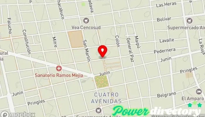 mapa de Panaderia y Confiteria Sandrita Panadería en San Luis