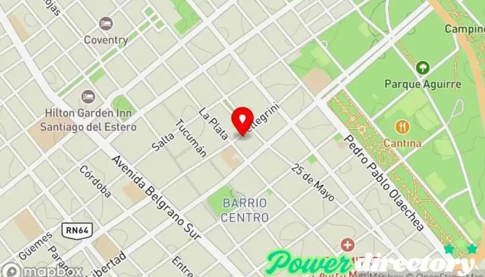 mapa de Panaderia y pasteleria Centro Panadería en Santiago del Estero