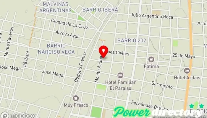 mapa de Panadería Y Rotisería 