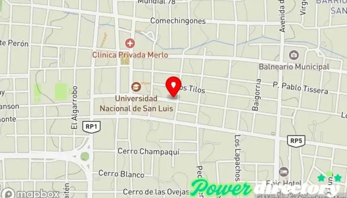 mapa de Pandora Panadería mayorista en Merlo