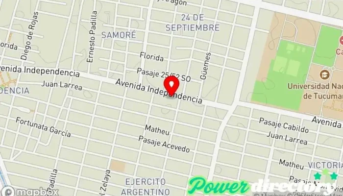 mapa de Panificacion Alberdi Panadería en San Miguel de Tucumán