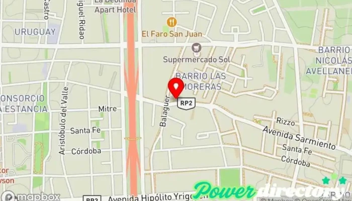 mapa de Panificación Artesanal Panadería en Santa Lucía