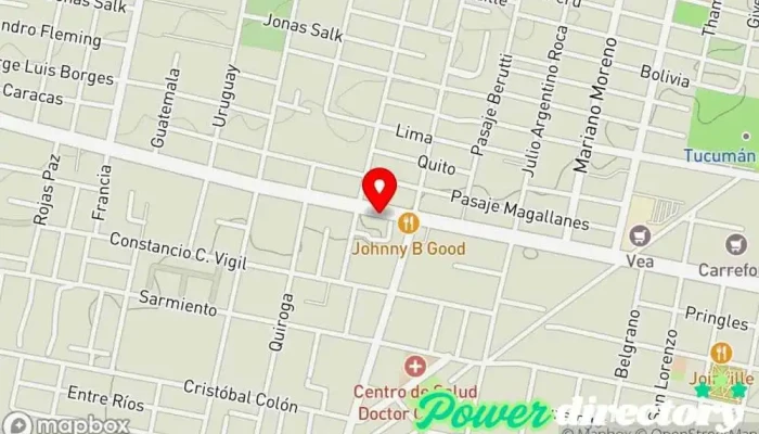 mapa de Panificación del Valle Panadería en Yerba Buena