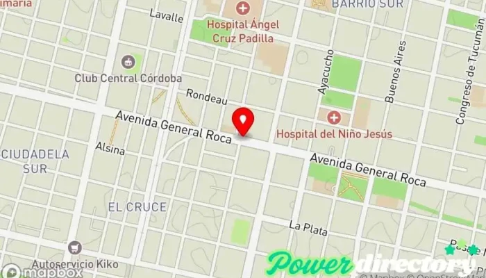 mapa de Panificacion LA ROCA Panadería en San Miguel de Tucumán