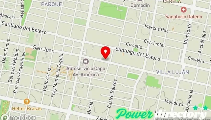 mapa de Panificación Míguitas Panadería en San Miguel de Tucumán
