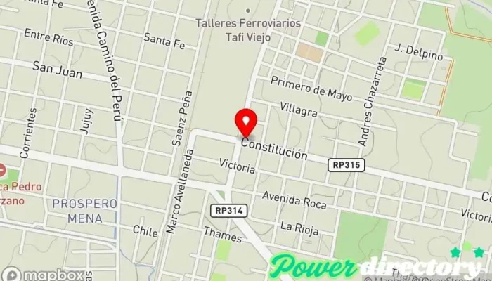 mapa de Panificación Peters Panadería en Tafí Viejo