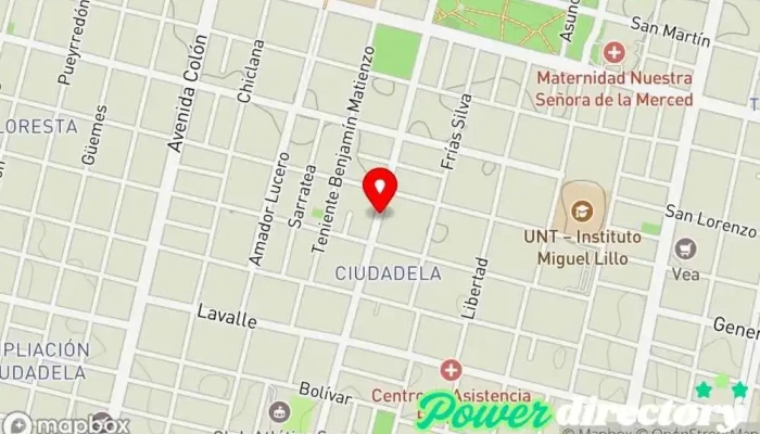 mapa de Panificacion y Confiteria Pablo Albertus Panadería en San Miguel de Tucumán