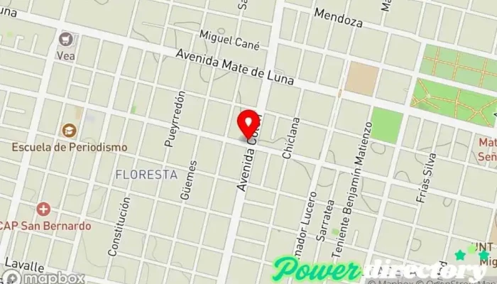 mapa de Panificacion y Confiteria Pablo Albertus Panadería en San Miguel de Tucumán