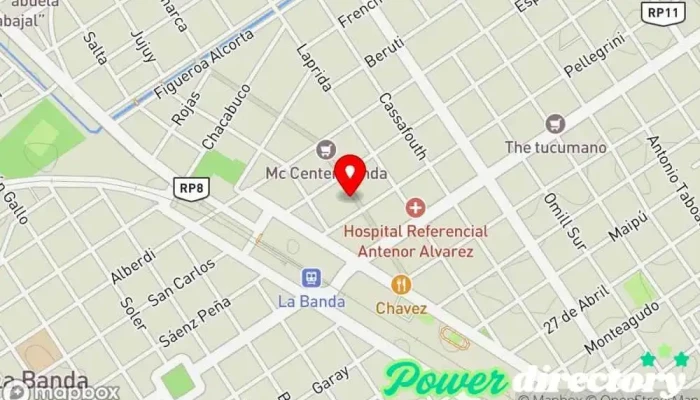 mapa de Panificadora 5 estrellas Panadería en La Banda