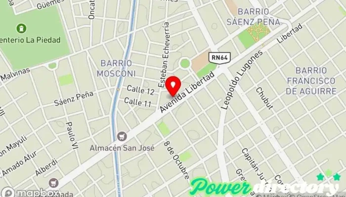 mapa de Panificadora del Valle Panadería, Hamburguesería, Pizzería en Santiago del Estero