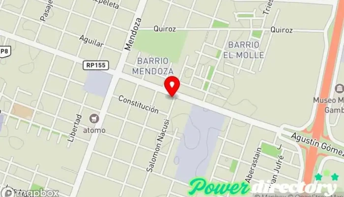 mapa de Panificadora & Distribuidora El Gauchito Gil Panadería en Pocito