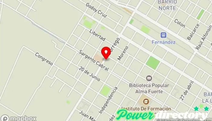mapa de Panificadora MariaChis Panadería en Fernández