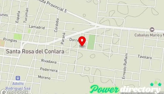 mapa de Panificadora Perelló Panadería en Santa Rosa del Conlara