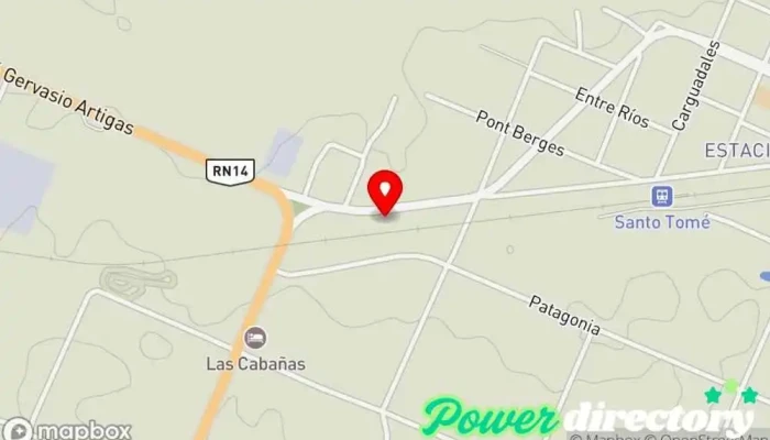 mapa de Panificados Hannibus Panadería en Santo Tomé