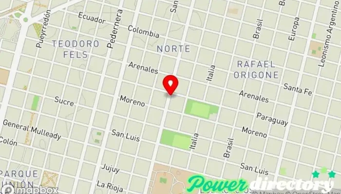 mapa de Pastelería sin tacc gluten free Pastelería en Villa Mercedes