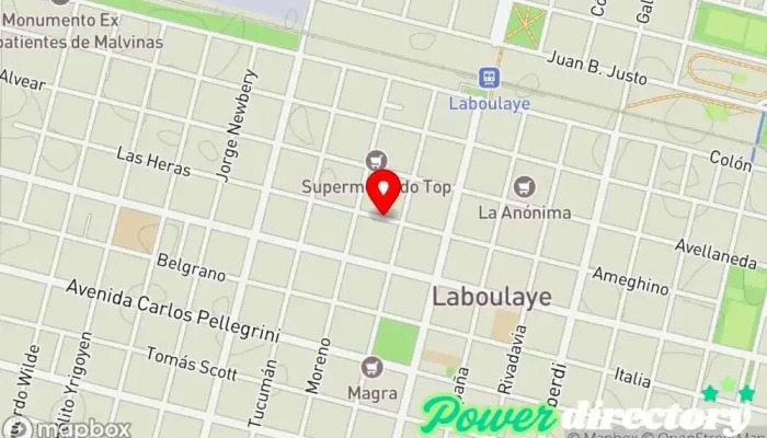 mapa de Pcia. de Córdoba Banco en Laboulaye