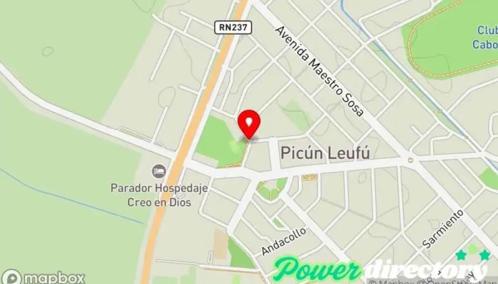 mapa de Picún Leufú  en Picún Leufú