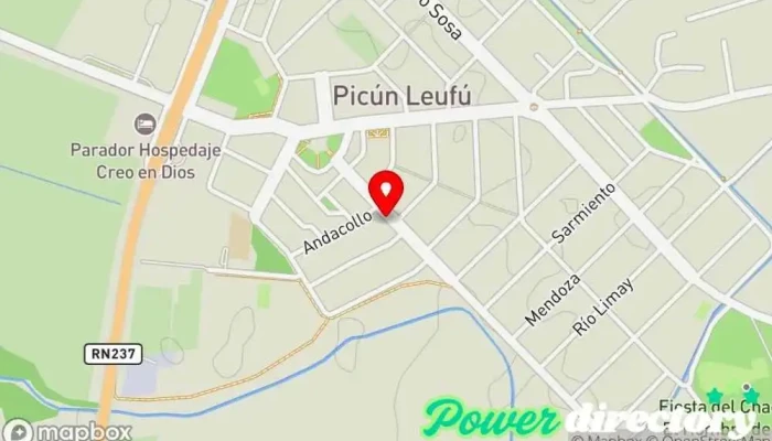 mapa de Picun Propiedades Agencia inmobiliaria en Picún Leufú