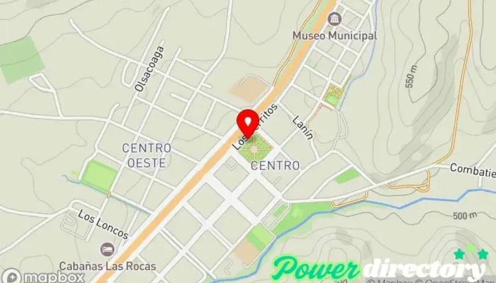 mapa de Piedra del Aguila  en Piedra del Aguila
