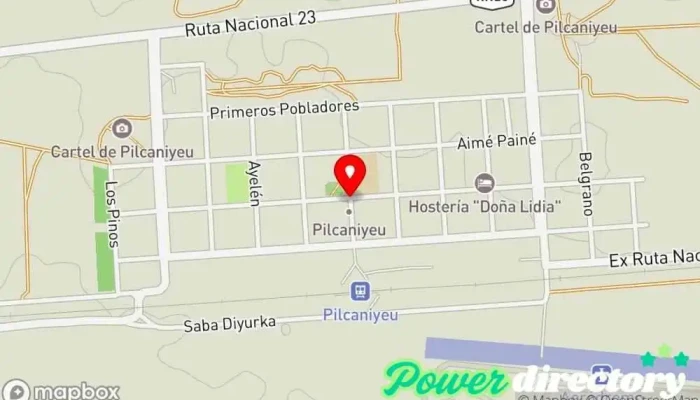 mapa de Pilcaniyeu  en Pilcaniyeu