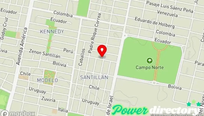 mapa de Planta de Elaboracion El Nuevo Polo Norte Panadería, Pastelería en San Miguel de Tucumán
