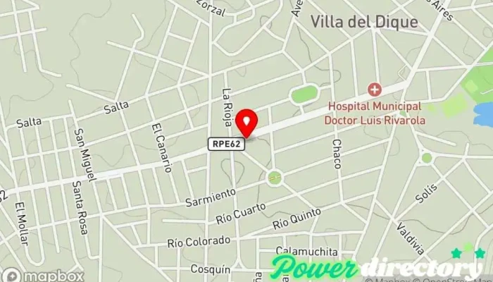 mapa de Podologia VDD | Belen Bordino Podólogo en Villa del Dique
