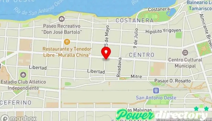 mapa de Policlinico Privado San Antonio Oeste Centro médico en San Antonio Oeste