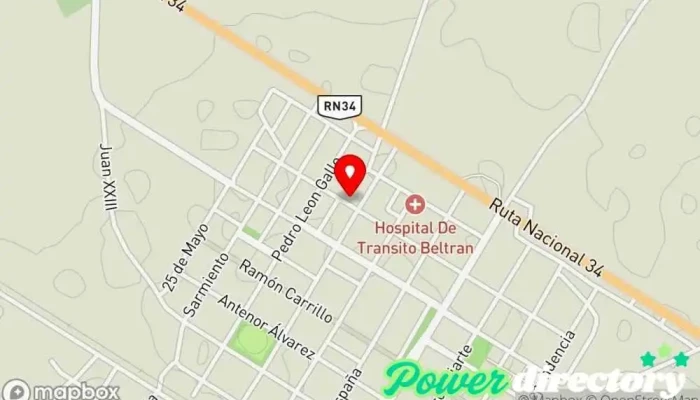 mapa de Polideportivo Beltrán Gimnasio en Beltrán