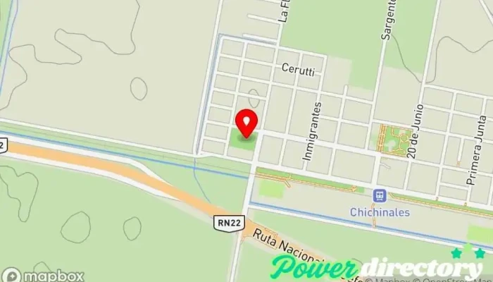 mapa de Polideportivo Chichinales Marcos y Mariano Galera Centro de deportes de aventura en Chichinales