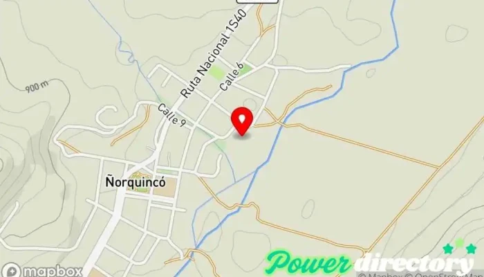 mapa de Polideportivo Gimnasio en Ñorquinco