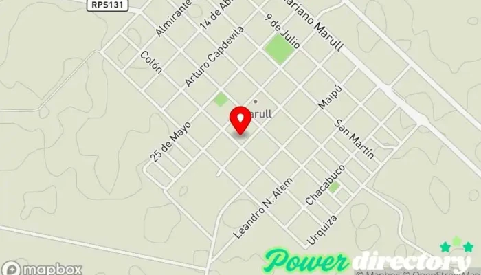 mapa de Polideportivo Municipal Marull Gimnasio en Marull