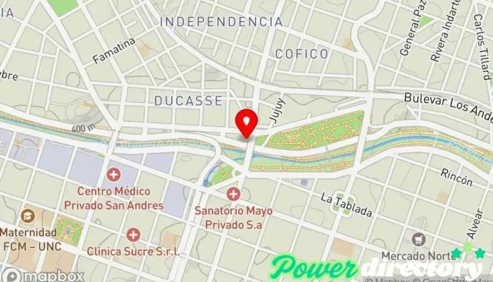 mapa de Prendo by MG Group Institución financiera, Consultora financiera en Córdoba