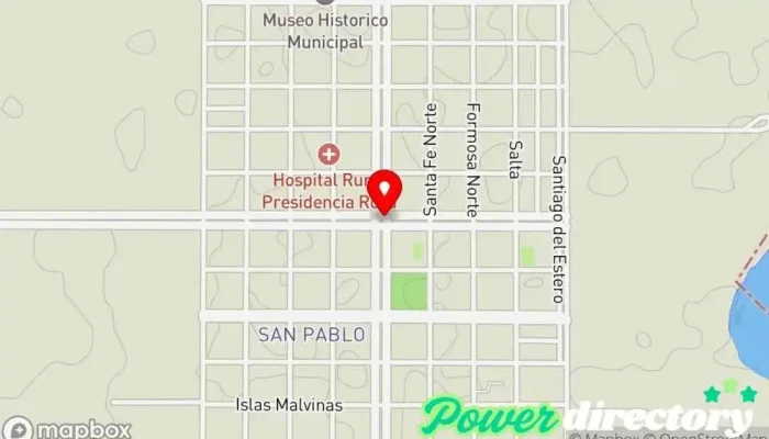 mapa de Presidencia Roca  en Presidencia Roca